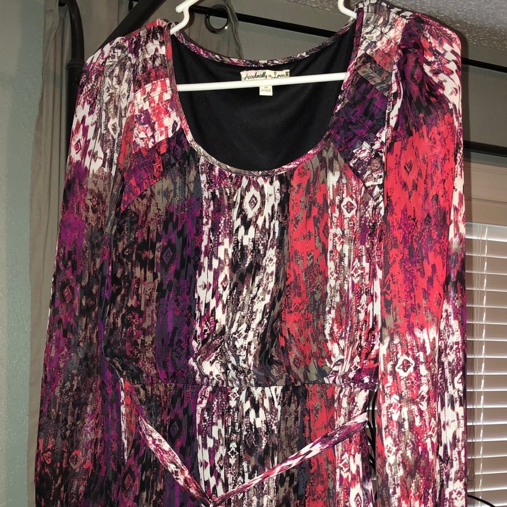 Aztec Multi Colored Dress Sz Small